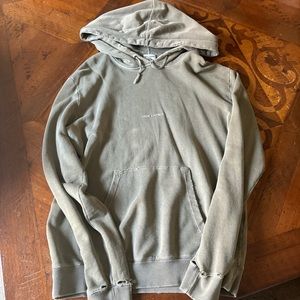 Saint Laurent Paris distressed Hoodie